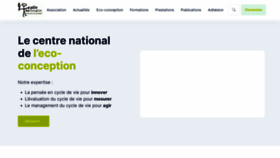 What Eco-conception.fr website looks like in 2024 