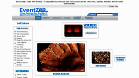 What Eventzap.com website looked like in 2011 (12 years ago)
