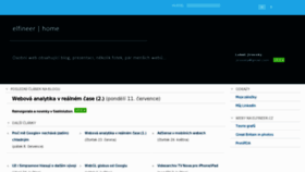What Elfineer.cz website looked like in 2011 (12 years ago)