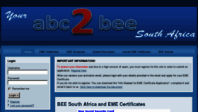 What Ecert.co.za website looked like in 2011 (12 years ago)
