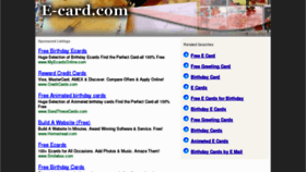 What E-card.com website looked like in 2011 (12 years ago)