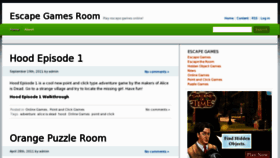 What Escapegamesroom.com website looked like in 2011 (12 years ago)