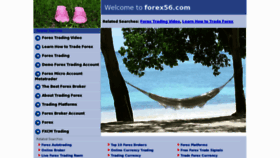 What Forex56.com website looked like in 2011 (12 years ago)