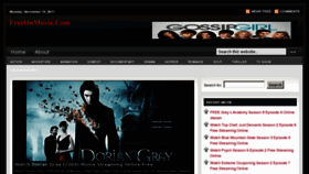 What Freeonmovie.com website looked like in 2011 (12 years ago)