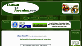 What Football-en-streaming.com website looked like in 2011 (12 years ago)