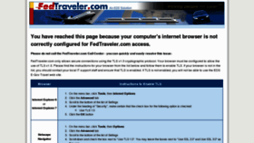 What Fedtraveler.com website looked like in 2011 (12 years ago)
