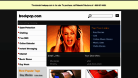 What Freekpop.com website looked like in 2011 (12 years ago)