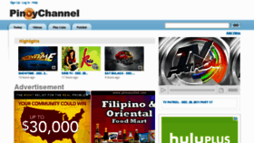 What Filipino-channel.com website looked like in 2011 (12 years ago)