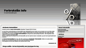 What Forbrukslaaninfo.com website looked like in 2012 (12 years ago)