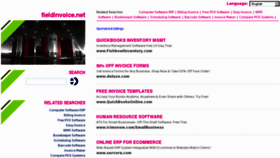 What Fieldinvoice.net website looked like in 2012 (12 years ago)