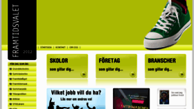What Framtidsvalet.se website looked like in 2012 (12 years ago)
