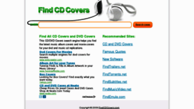 What Findcdcovers.com website looked like in 2012 (12 years ago)