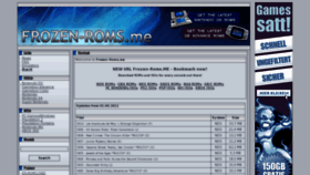 What Frozen-roms.me website looked like in 2012 (12 years ago)