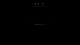 What Fichee.com website looked like in 2012 (12 years ago)