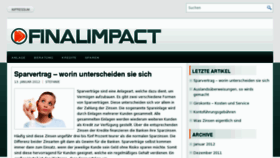 What Finalimpact.de website looked like in 2012 (12 years ago)