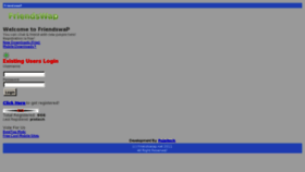 What Friendswap.net website looked like in 2012 (12 years ago)
