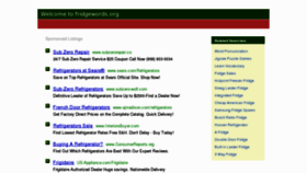 What Fridgewords.org website looked like in 2012 (12 years ago)