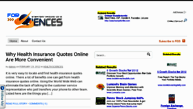 What Forsciences.com website looked like in 2012 (12 years ago)