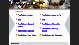 What Foonery.com website looked like in 2012 (12 years ago)