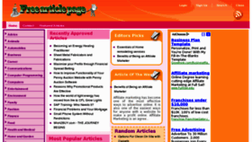 What Freearticlepage.com website looked like in 2012 (12 years ago)