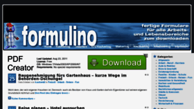What Formulino.de website looked like in 2012 (12 years ago)