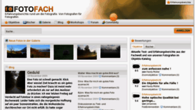 What Fotofach.de website looked like in 2012 (11 years ago)