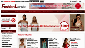 What Fashionlande.com website looked like in 2012 (11 years ago)