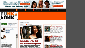 What Funkygrad.com website looked like in 2012 (12 years ago)