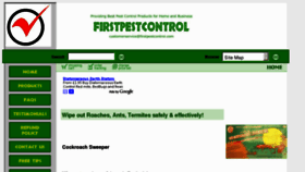What Firstpestcontrol.com website looked like in 2012 (11 years ago)