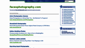 What Facesphotography.com website looked like in 2012 (11 years ago)