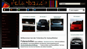 What Folienbox.de website looked like in 2012 (11 years ago)
