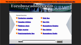 What Forobuscadores.com website looked like in 2012 (11 years ago)
