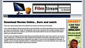 What Filmstream.org website looked like in 2012 (11 years ago)