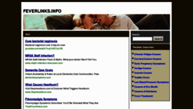 What Feverlinks.info website looked like in 2012 (11 years ago)