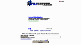 What Fileserver.cc website looked like in 2012 (11 years ago)