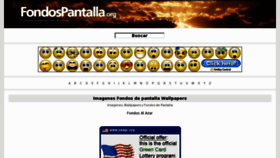 What Fondospantalla.org website looked like in 2012 (11 years ago)