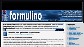 What Formulino.de website looked like in 2011 (13 years ago)