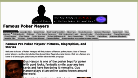 What Facesofpoker.com website looked like in 2012 (11 years ago)