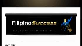 What Filipinosuccess.com website looked like in 2012 (11 years ago)