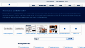 What Freewebworth.com website looked like in 2012 (11 years ago)