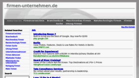 What Firmen-unternehmen.de website looked like in 2012 (11 years ago)