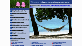 What Freecomputergames.com website looked like in 2012 (11 years ago)