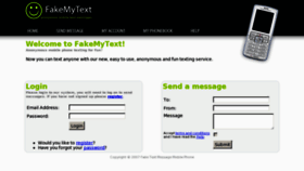What Fakemytext.com website looked like in 2012 (11 years ago)