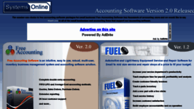 What Freeaccountingsoftware.net website looked like in 2012 (11 years ago)