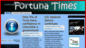 What Fortunatimes.com website looked like in 2012 (11 years ago)