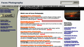 What Facesphotography.com website looked like in 2011 (13 years ago)