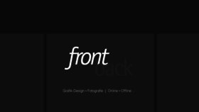 What Frontback.de website looked like in 2012 (11 years ago)