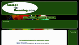 What Football-en-streaming.com website looked like in 2012 (11 years ago)