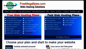 What Freemegabytes.com website looked like in 2012 (11 years ago)
