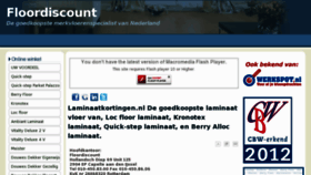 What Floordiscount.nl website looked like in 2012 (11 years ago)
